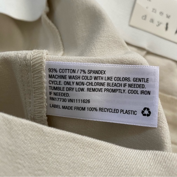 NEW A New Day Size 18R Khaki Beige Kick Flare Side Zip Stretch Pants Casual - Picture 12 of 13